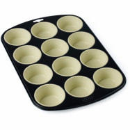 Blomsterbergs Muffinsform 12 hål grå/creme
