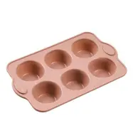 Blomsterbergs Muffinsform, Rosa, 6 hål