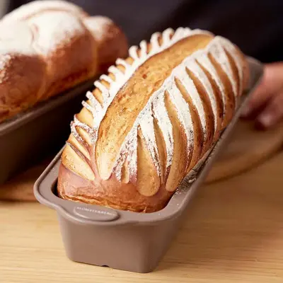 Brödform 24 cm i silikon, latte - Blomsterbergs