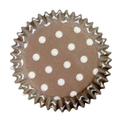 Muffinsform Polkadot brun - PME