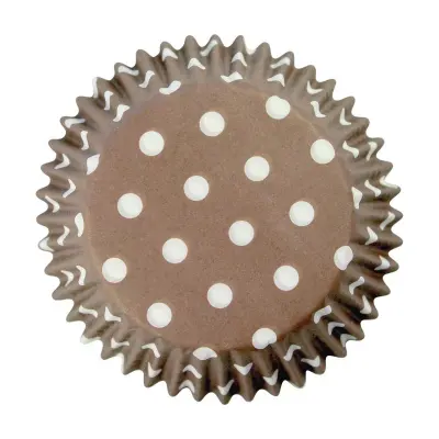 Muffinsform Polkadot brun - PME