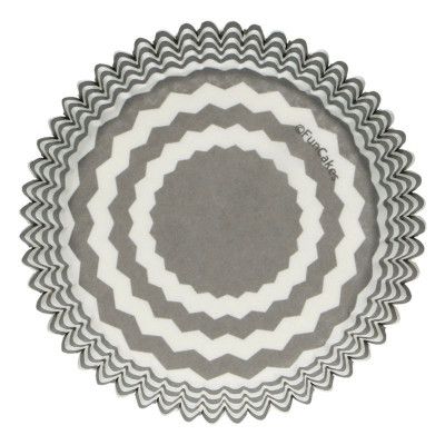 Muffinsformar Chevron grå - FunCakes