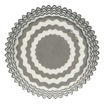 Muffinsformar Chevron grå - FunCakes