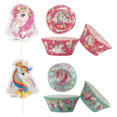 Cupcake Kit Enhörning, 24 st