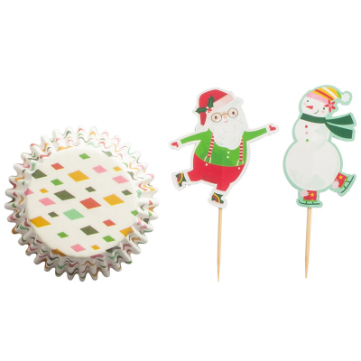 Cupcake kit, tomte&snögubbe