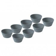 Muffinsformar i silikon, 8-pack, grå - Funktion