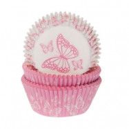 Muffinsform rosa fjärilar - House of Marie