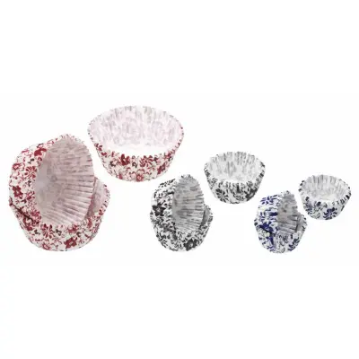 Kitchen Craft Muffinsform Blommönstrade, 3 Stl, 75 st