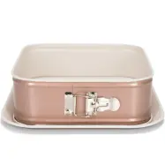 Fyrkantig Springform 24 x 24 cm med keramisk beläggning - Patisse