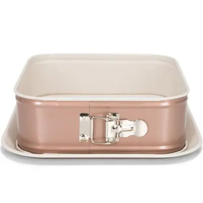 Fyrkantig Springform 24 x 24 cm med keramisk beläggning - Patisse