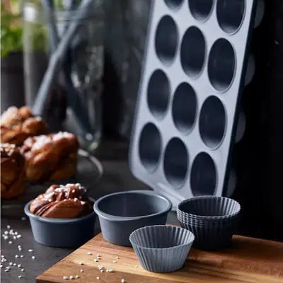 Muffinsform 6 st Indigo - By Tareq Taylor