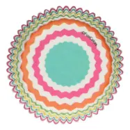 Muffinsform Chevron färgmix - FunCakes
