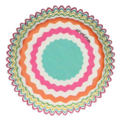 Muffinsform Chevron färgmix - FunCakes