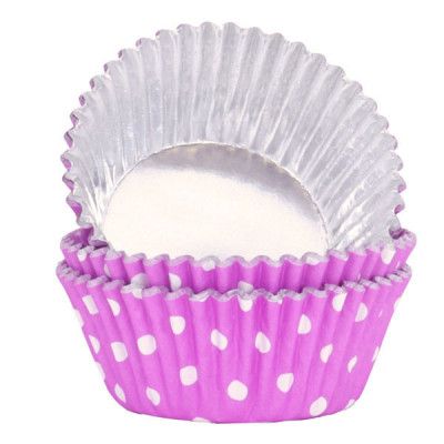 Muffinsform Lila Polka Dot - PME