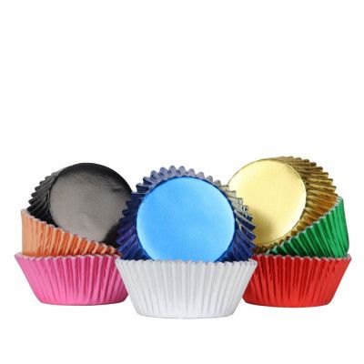Muffinsformar Metallic Mix, 100 st - PME