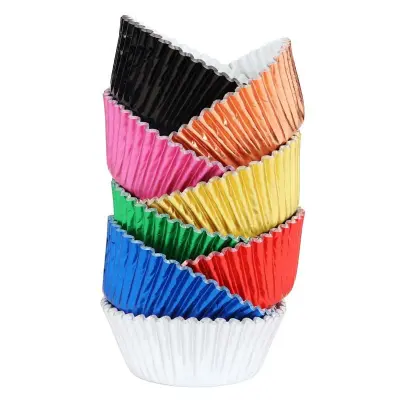 Muffinsformar Metallic Mix, 100 st - PME