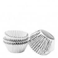 Muffinsform mini i folie 75-pack Silver