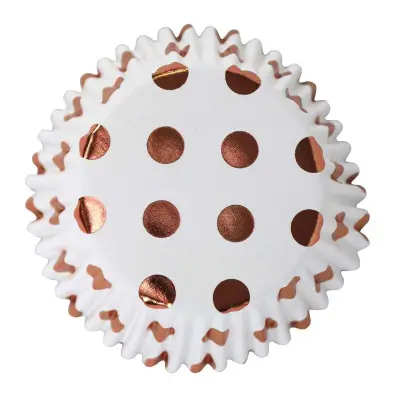 Muffinsform Polkadot Roséguld - PME