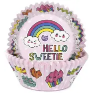 Muffinsform rosa regnbåge - House of Marie