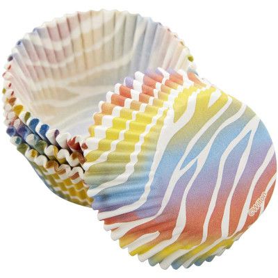 Muffinsform Zebra Brights - Wilton