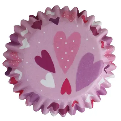 Muffinsformar rosa hjärtan - PME