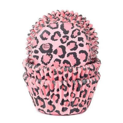 Muffinsform Leopard, rosa - House of Marie