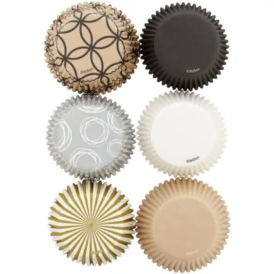 Muffinsformar mönstrade och enfärgade, 150 st - Wilton
