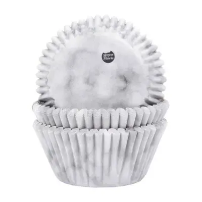 Muffinsformar marmor, 50-pack - House Of Marie