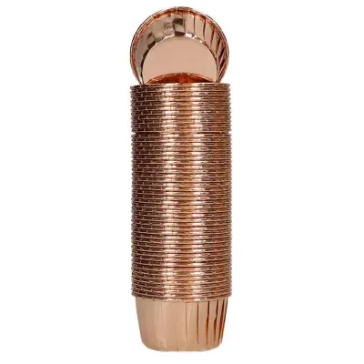 Muffinsformar vintage gold metallic - Wilton