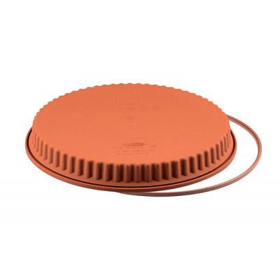 Pajform i silikon, 26 cm, vågig kant - Silikomart