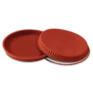 Pajform i silikon, 28 cm, vågig kant - Silikomart