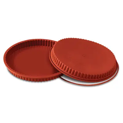 Pajform i silikon, 28 cm, vågig kant - Silikomart