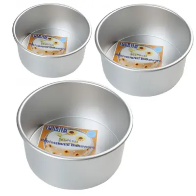 Runda Bakformar Set, 3 storlekar