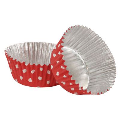 Muffinsform Polkadot röd - PME