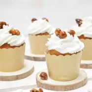 Stabila muffinsformar, ljusbrun, 25 st - ScrapCooking