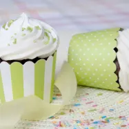 Stabila små muffinsformar, grön