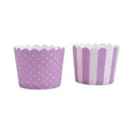 Stabila små muffinsformar, ljuslila - Städter