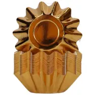 Veckade Muffinsformar Metallic Guld - FunCakes