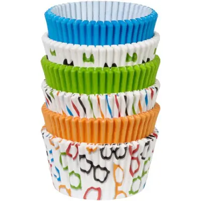 Wilton Muffinsform Glasses and Bows, 150 st