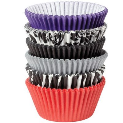 Wilton Muffinsform Mix, Damask Zebra, 150 st