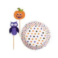 Muffinsformar & Cupcake Toppers Polkadot Pumpa - Wilton