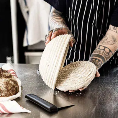 Jäskorg i rotting, rund, 22 cm - Exxent