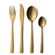 Bestickset Matt Guld 16 delar - Maria Sohl Design