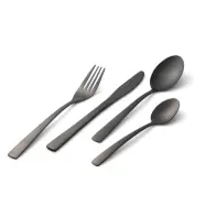 Bestickset Mattsvart 16 delar - Maria Sohl Design