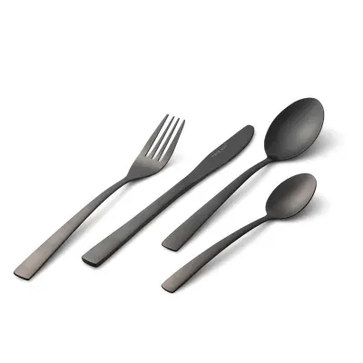 Bestickset Mattsvart 16 delar - Maria Sohl Design