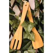 Salladsbestick i ek 24 cm