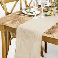 Bordslöpare i jute, 5 m - PartyDeco