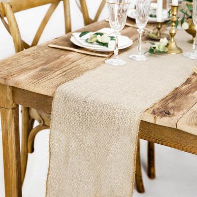 Bordslöpare i jute, 5 m - PartyDeco