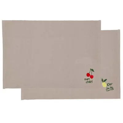 Bordstablett Bistro Mon Chéri, 2-pack - Södahl