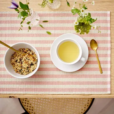 Bordstablett randig rosa, 2-pack - Södahl